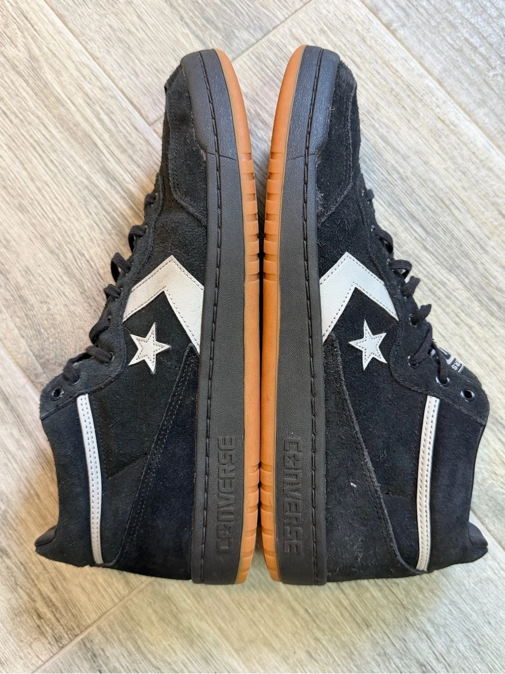 Converse Fastbreak Pro Mid Black Gum Shoes A11648C Men's Size 12 Women's 13.5